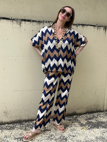 Conjunto de blusón y pantalón