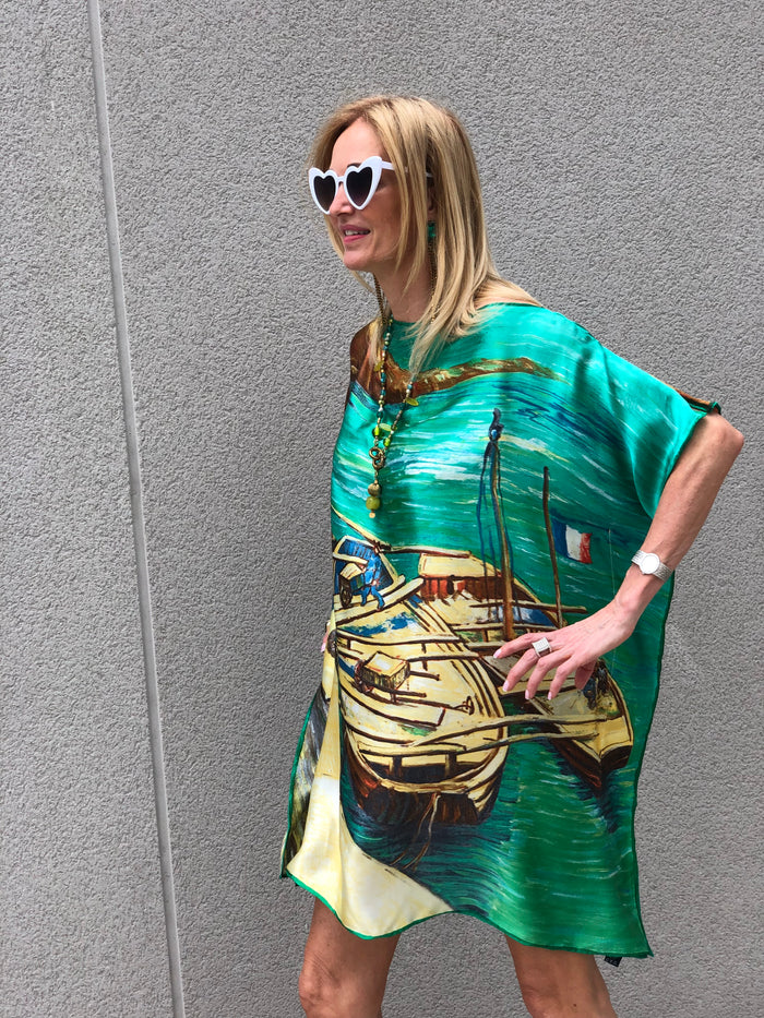 Kaftan de seda EXCLUSIVO THANNAC
