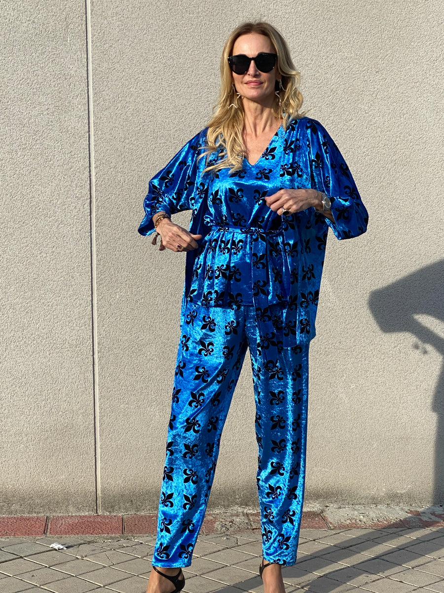 Conjunto LYS tres piezas de terciopelo