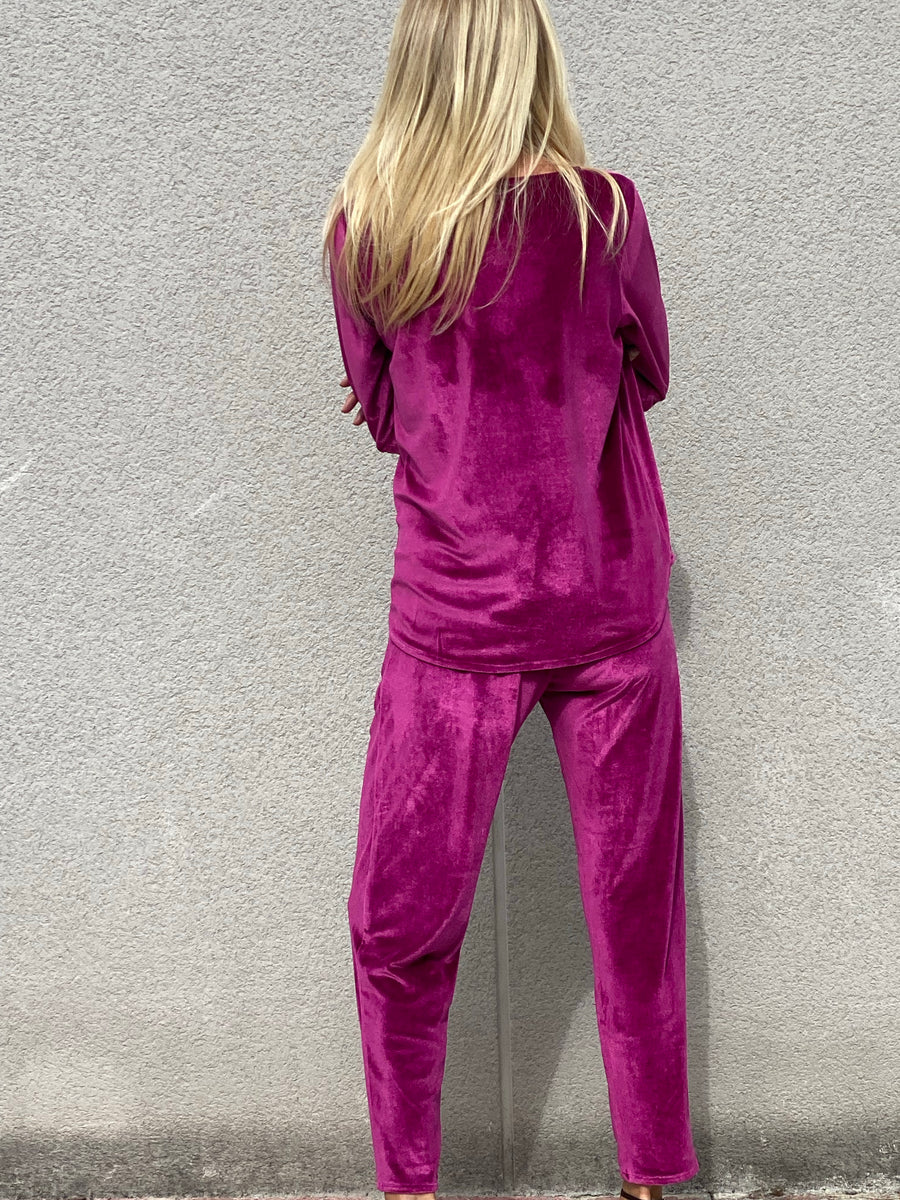 Conjunto COZY EXCLUSIVO  Oversize de pantalon terciopelo