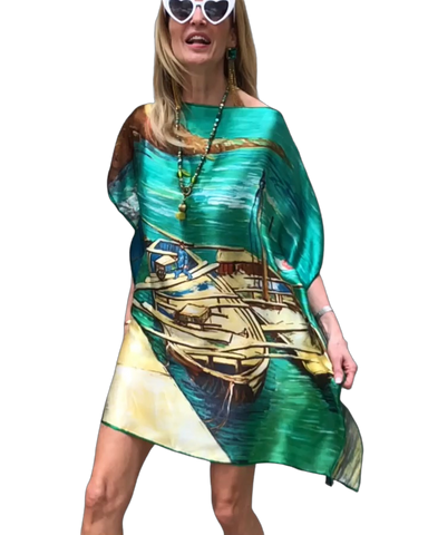 THANNAC EXCLUSIVE silk kaftan