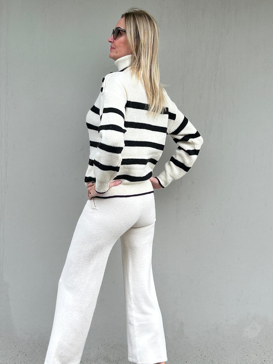 Striped Turtleneck