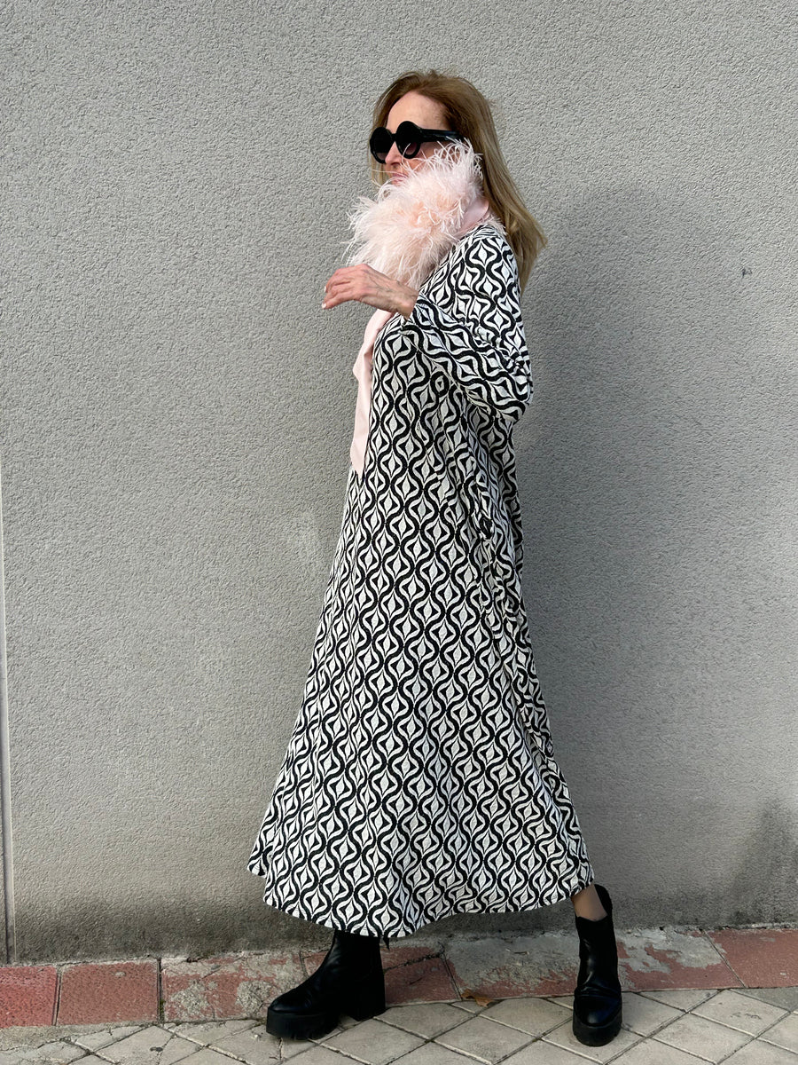 Vestido largo TESS escote en uve