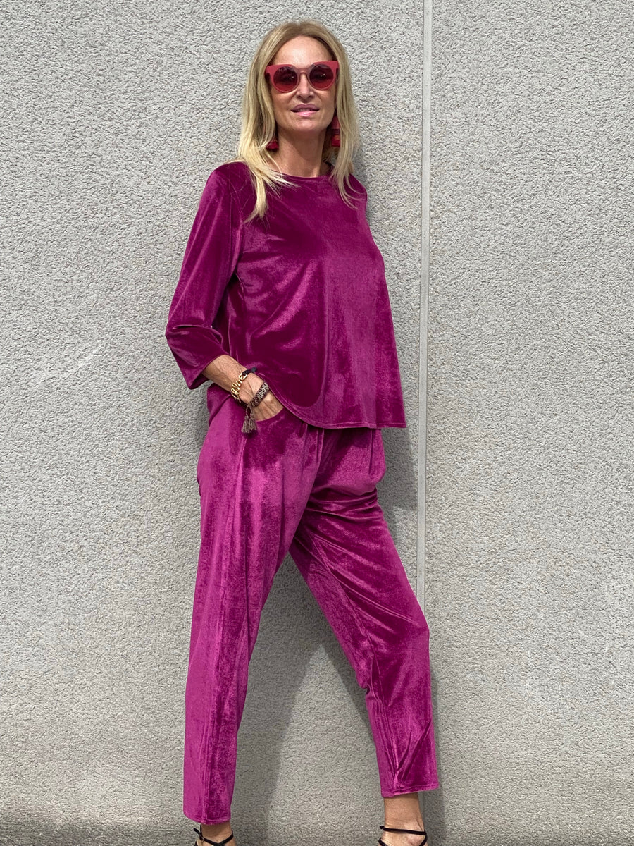 Conjunto COZY EXCLUSIVO  Oversize de pantalon terciopelo