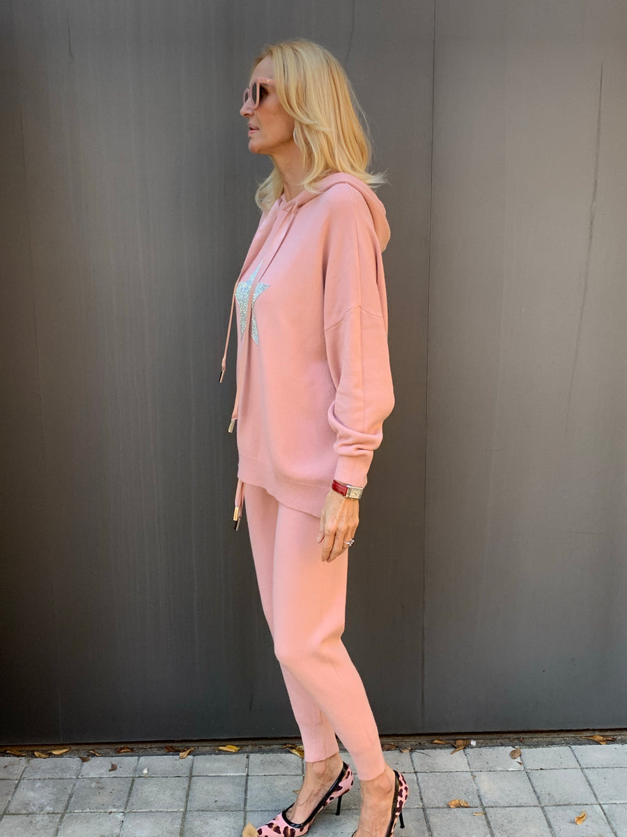 Knitted tracksuit style set