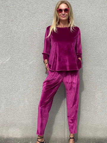 Conjunto COZY EXCLUSIVO  Oversize de pantalon terciopelo