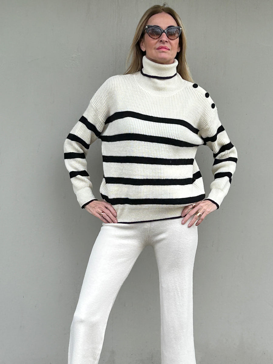 Striped Turtleneck