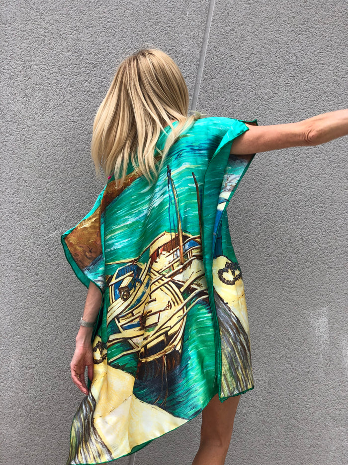 Kaftan de seda EXCLUSIVO THANNAC