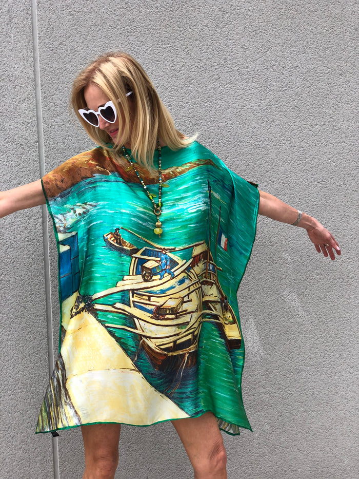 Kaftan de seda EXCLUSIVO THANNAC