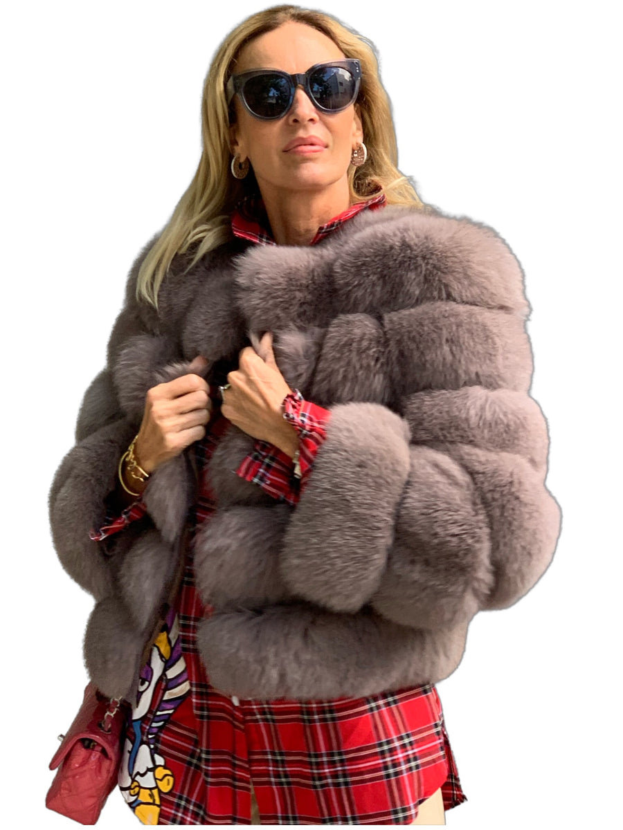 Fox fur jacket