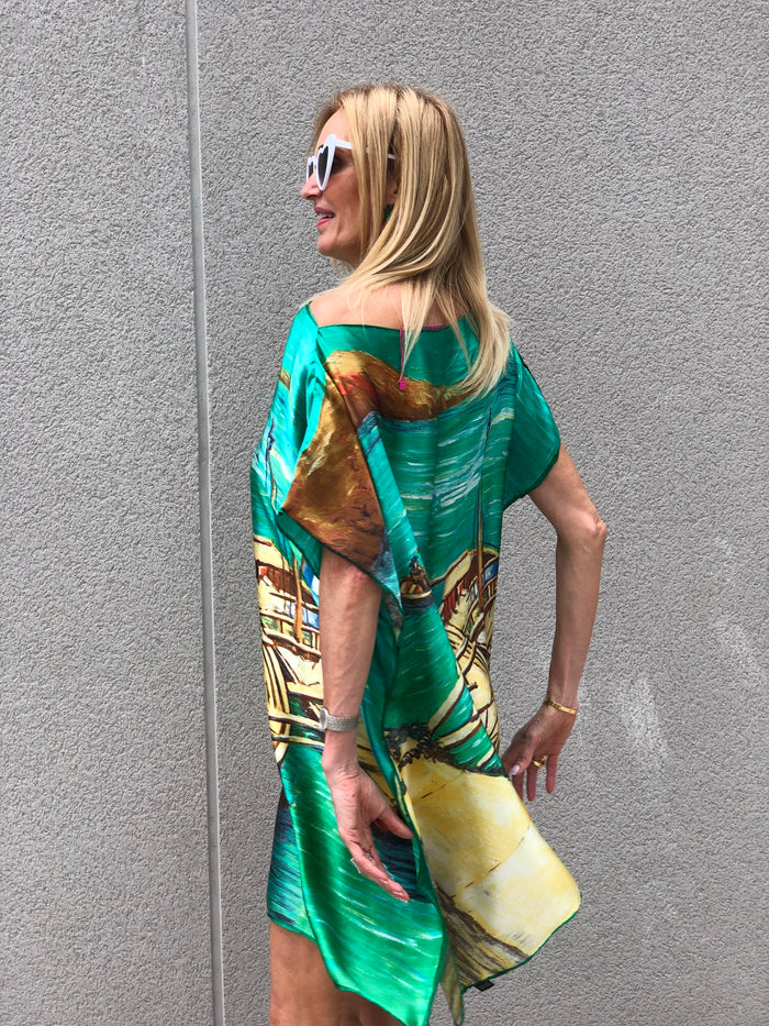 Kaftan de seda EXCLUSIVO THANNAC