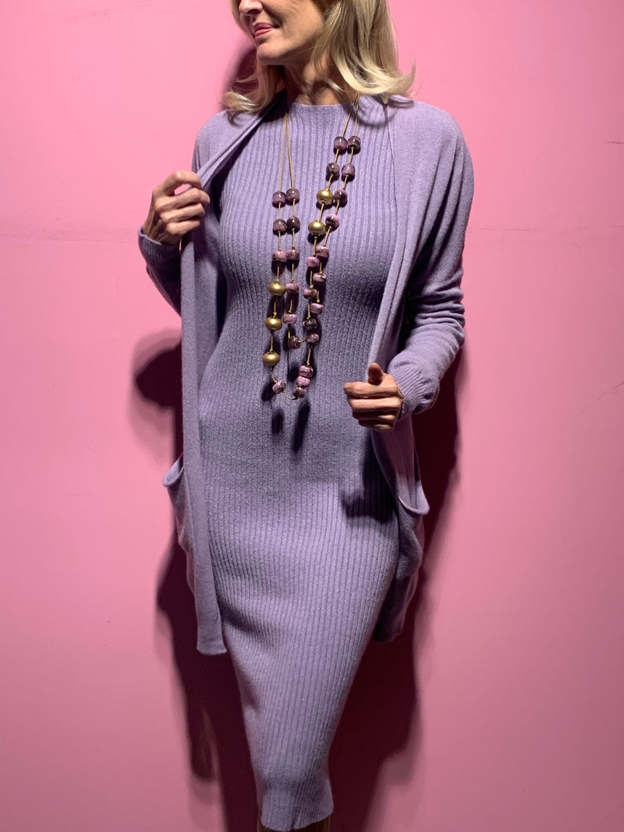 tubular knit dress